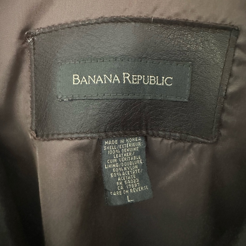 Banana Republic Dark Brown (chocolate) Leather Jacket - Picture 2 of 7